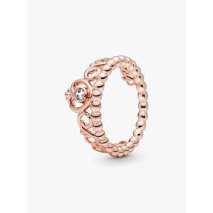 NEW PANDORA women's princess tiara crown ring in 14k rose gold plating